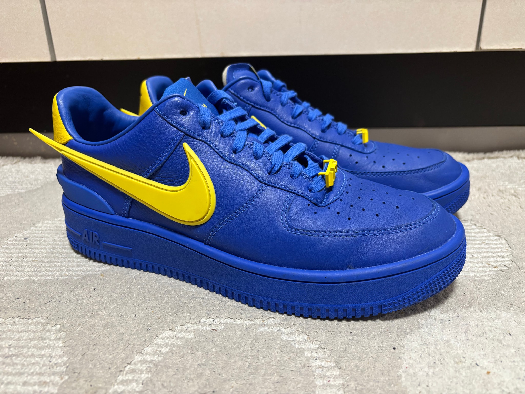 AMBUSH × Nike Air Force 1 Low "Game Royal and Vivid Sulfur"