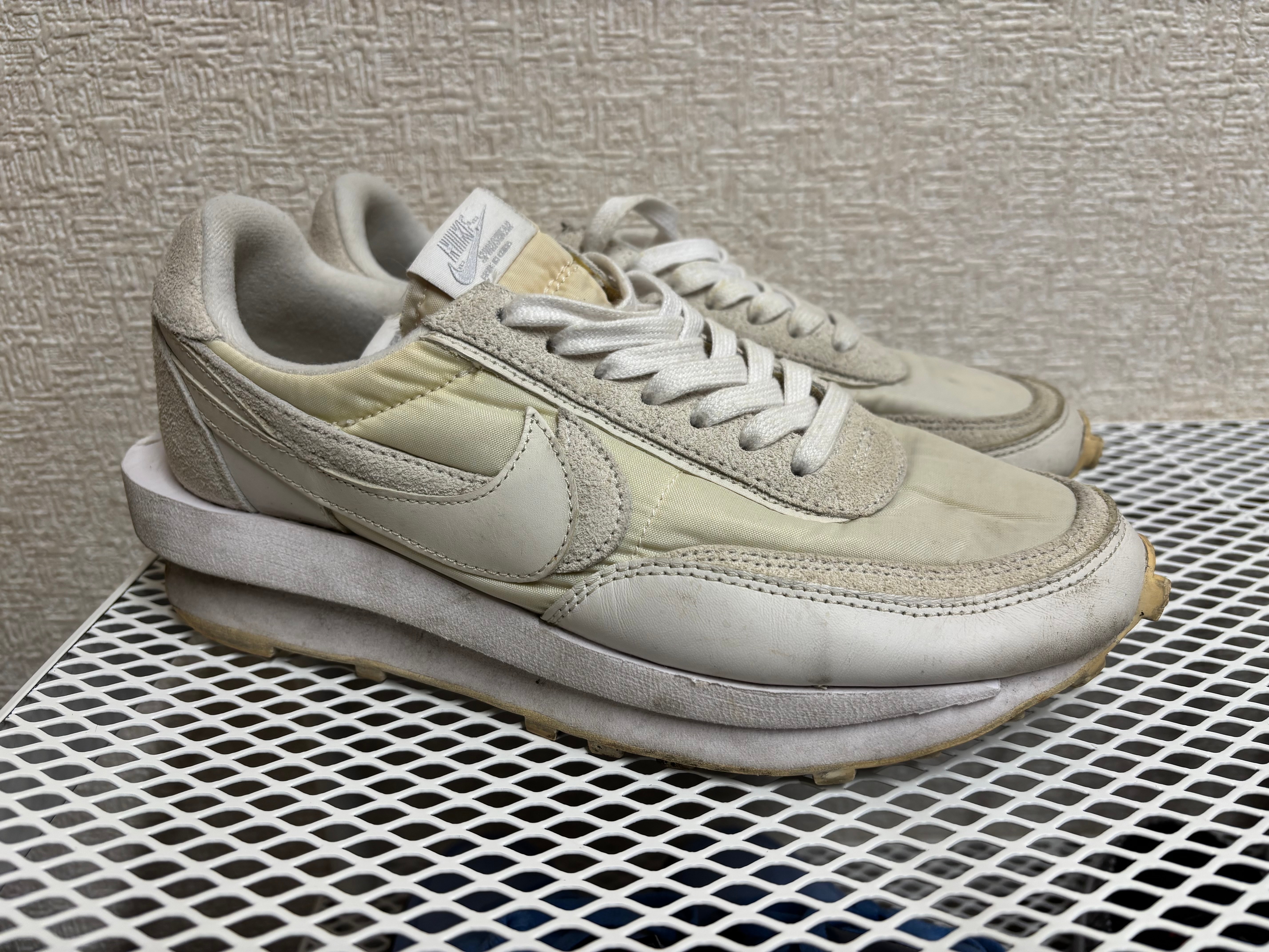 sacai × Nike LDV Waffle "Triple White"