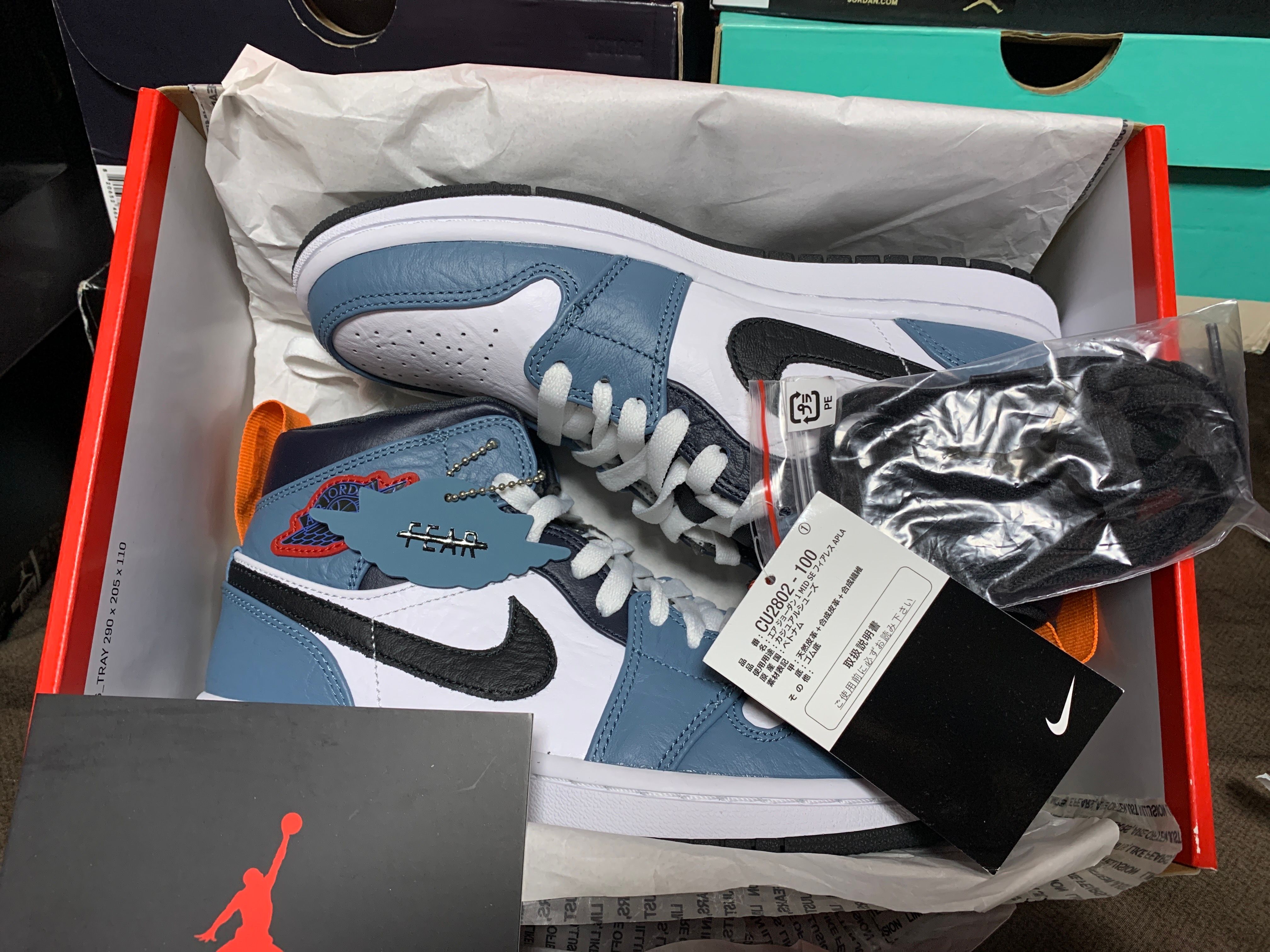 FACETASM × Nike Air Jordan 1 Mid "White/Navy"