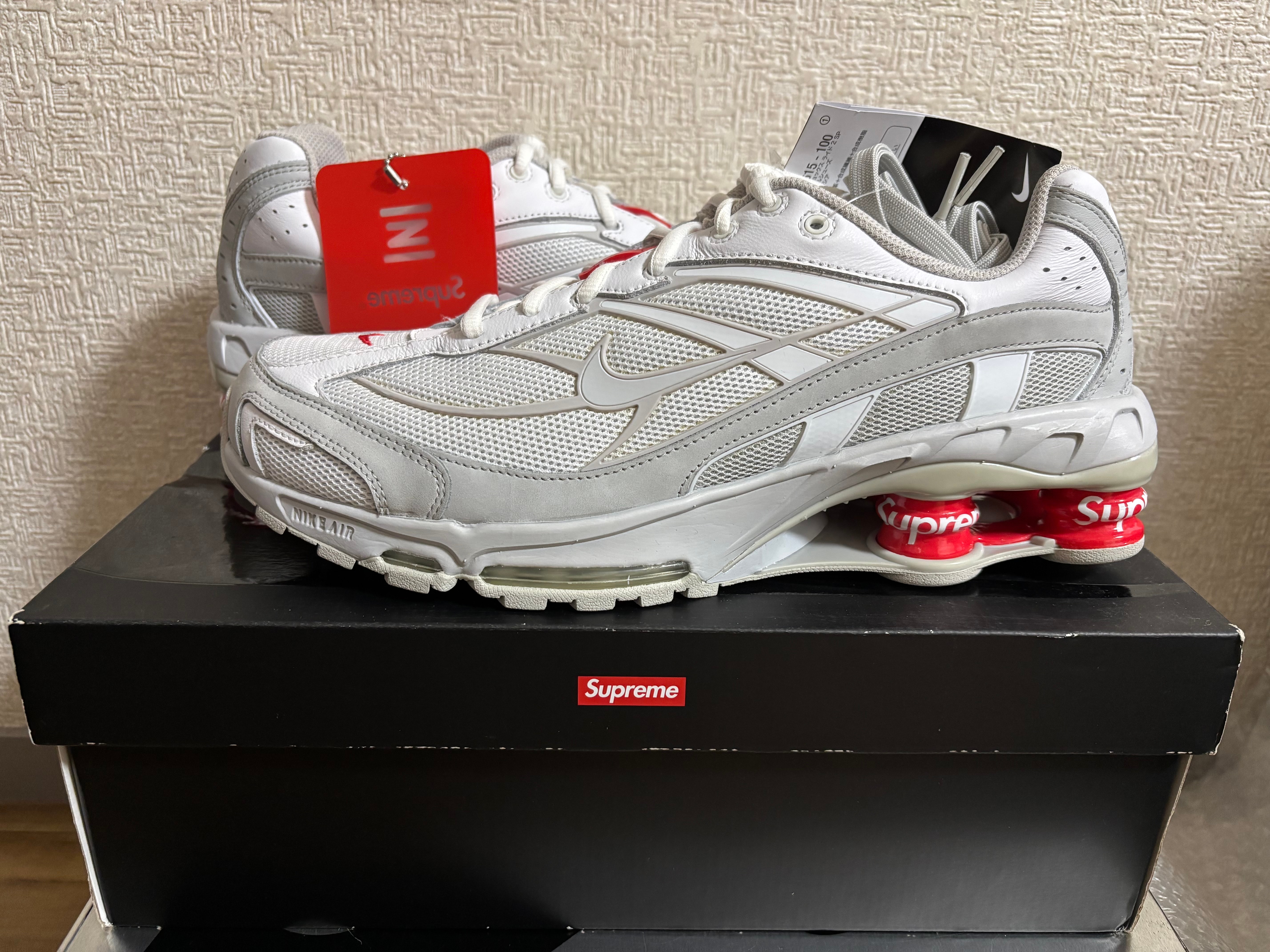 Supreme × Nike Shox Ride 2 "White/Grey Fog/Flat Platinum"
