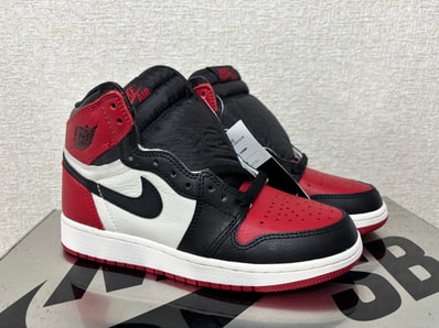 Nike GS Air Jordan 1 Retro High "Bred Toe"