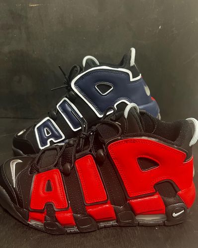 Nike Air More Uptempo '96 "Black and University Red"