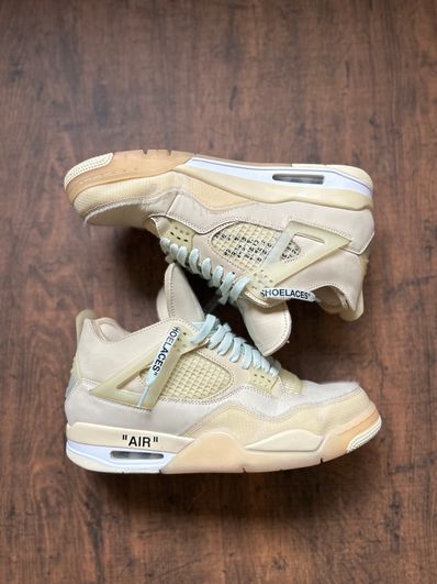 Off-White × Nike Women's Air Jordan 4 SP "Sail"