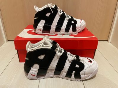 NIKE AIR MORE UPTEMPO GS "WHITE/BLACK/UNIVERSITY RED"(2017)