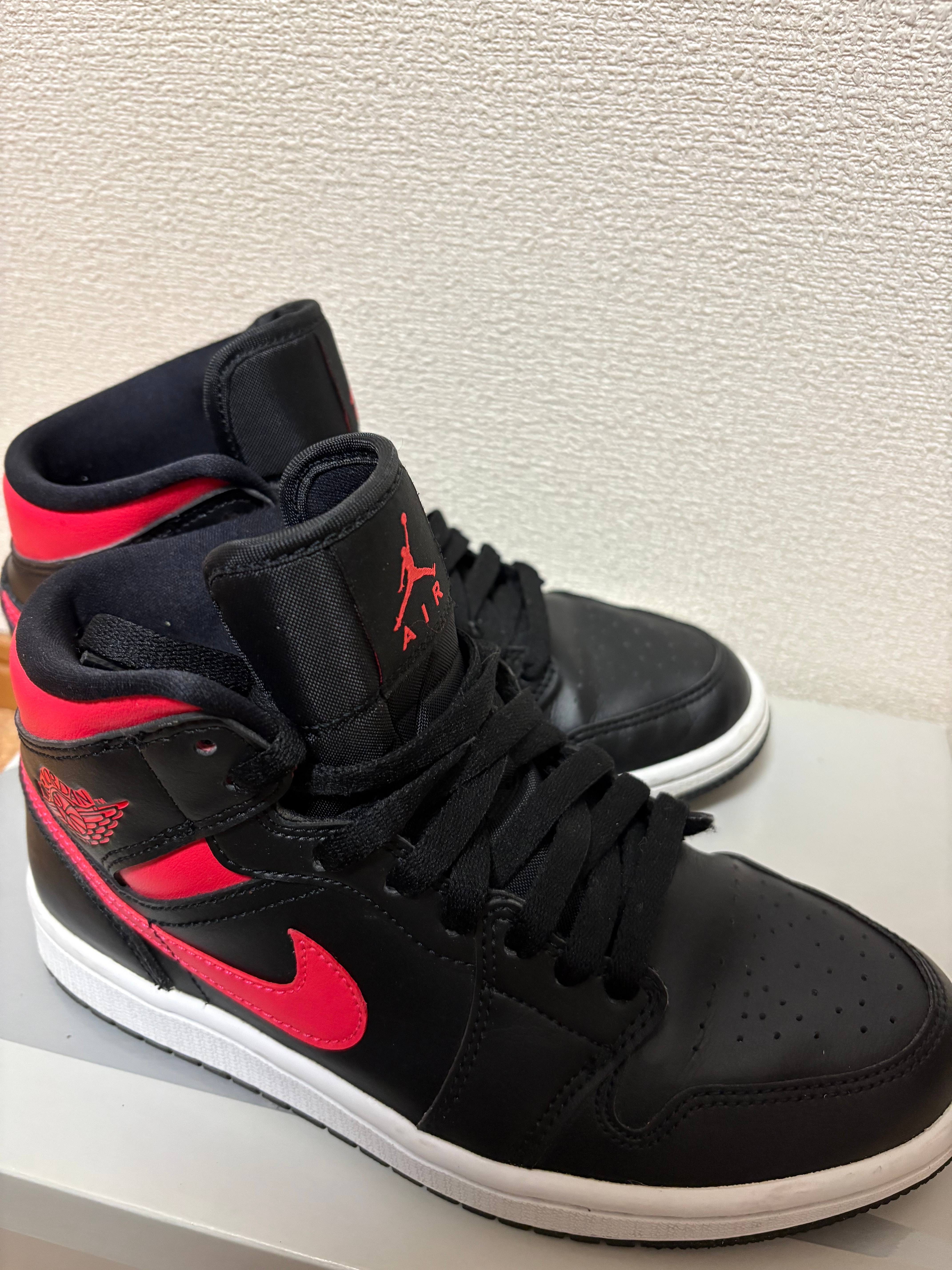 Nike Women's Air Jordan 1 Mid "Black/Siren Red/White"