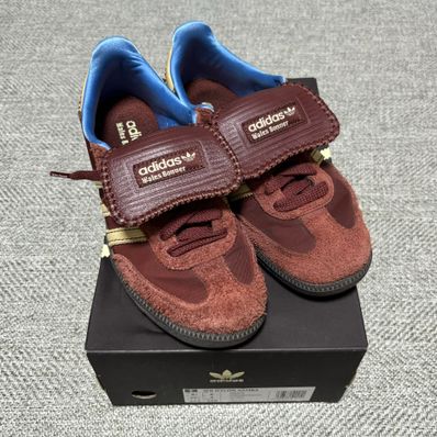 Wales Bonner × adidas Samba Nylon Low "Fox Brown/Sandy Beige/Lucky Blue"