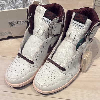 A Ma Maniere × Nike Air Jordan 1 Retro High OG "Sail and Burgundy"