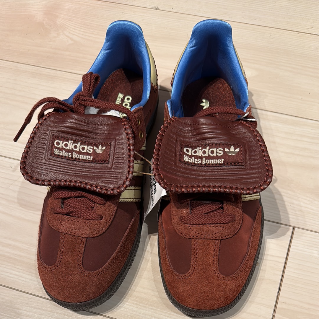 Wales Bonner × adidas Samba Nylon Low "Fox Brown/Sandy Beige/Lucky Blue"