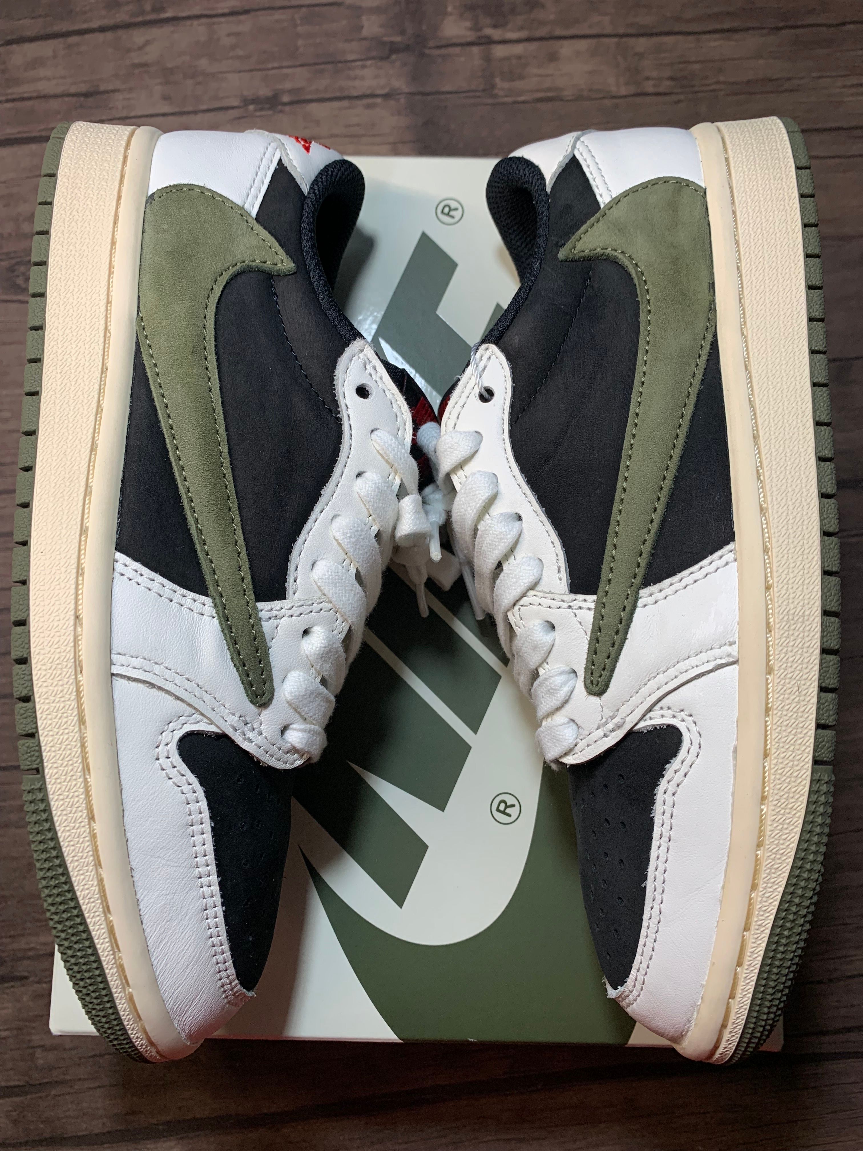 Travis Scott × Nike Women's Air Jordan 1 Low OG "Medium Olive"