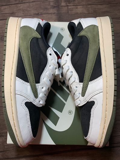 Travis Scott × Nike Women's Air Jordan 1 Low OG "Medium Olive"