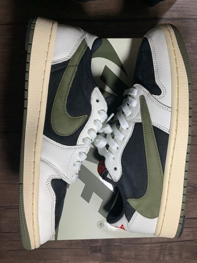 Travis Scott × Nike Women's Air Jordan 1 Low OG "Medium Olive"