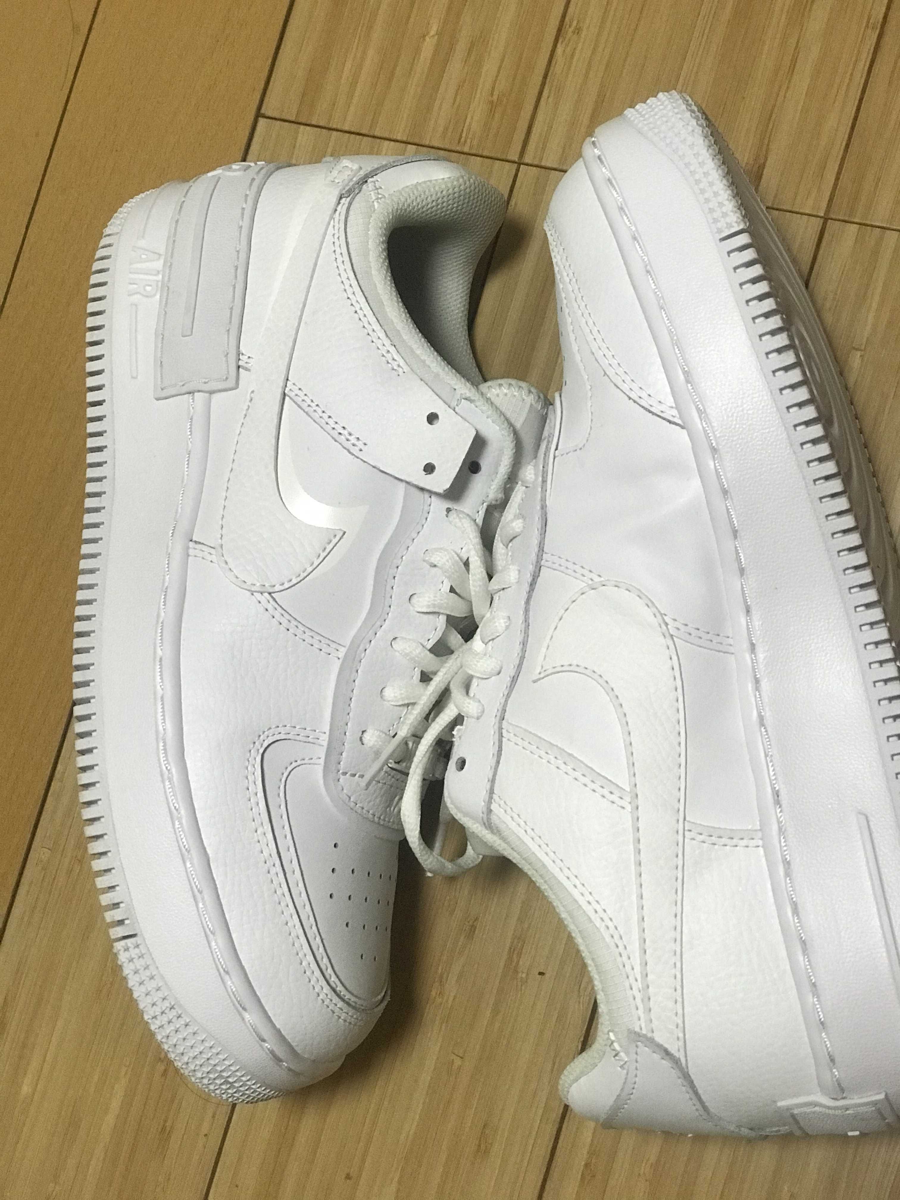 Nike Women's Air Force 1 Low Shadow "Triple White"