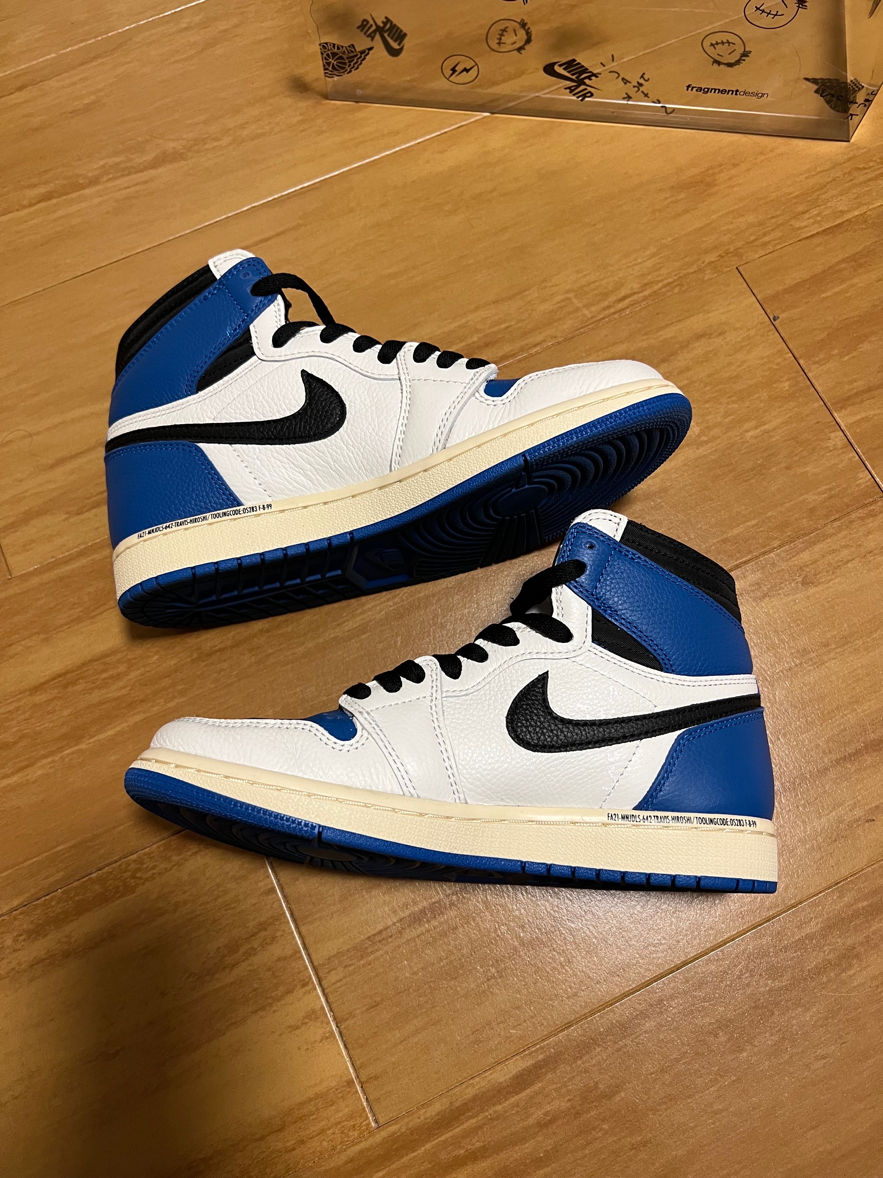 Travis Scott × fragment design × Nike Air Jordan 1 Retro High OG SP "Military Blue"