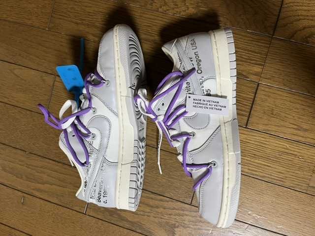 Off-White × Nike Dunk Low "Sail/Neutral Gray"