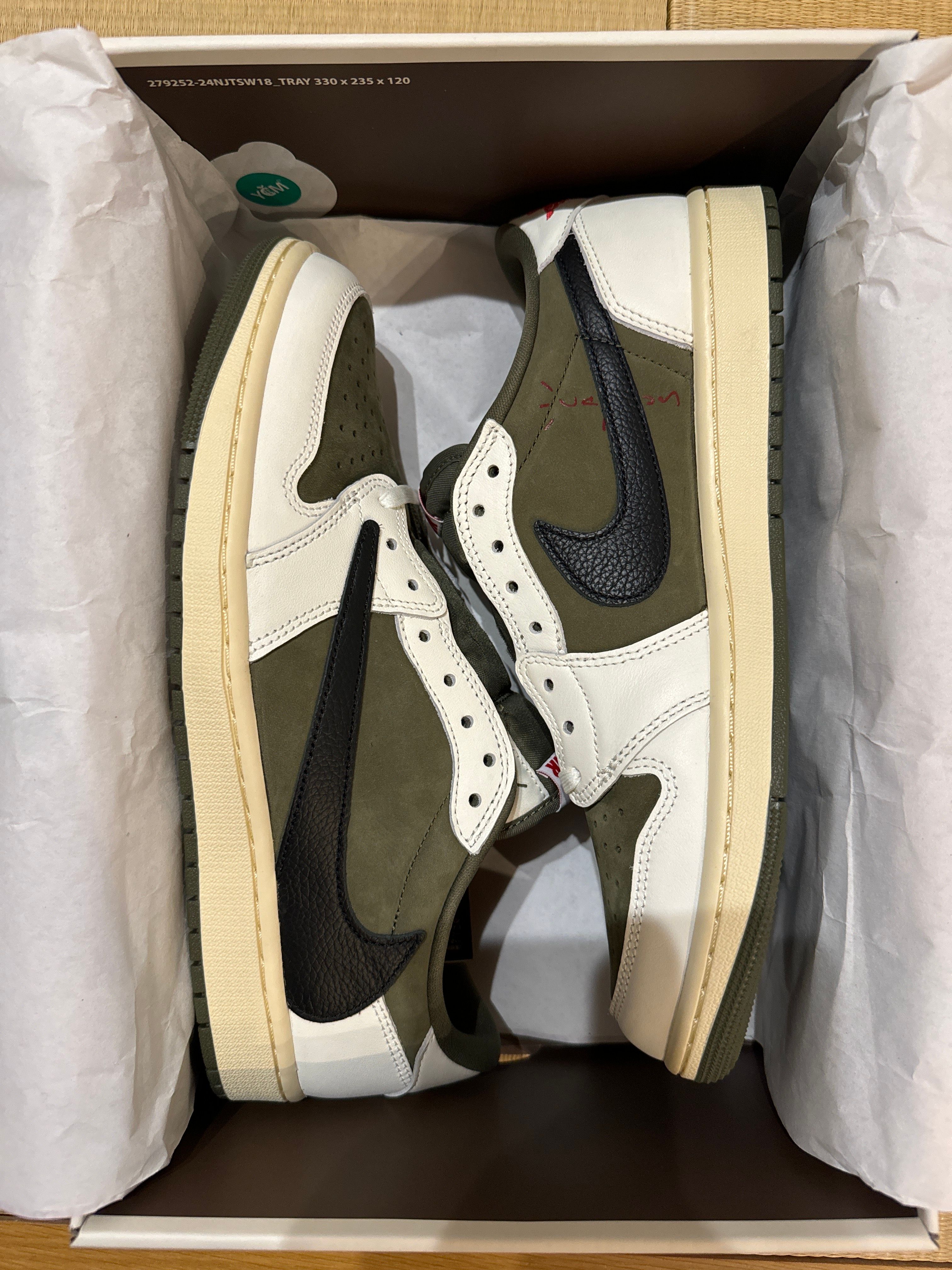 Travis Scott × Nike Air Jordan 1 Low OG SP "Reverse Olive"