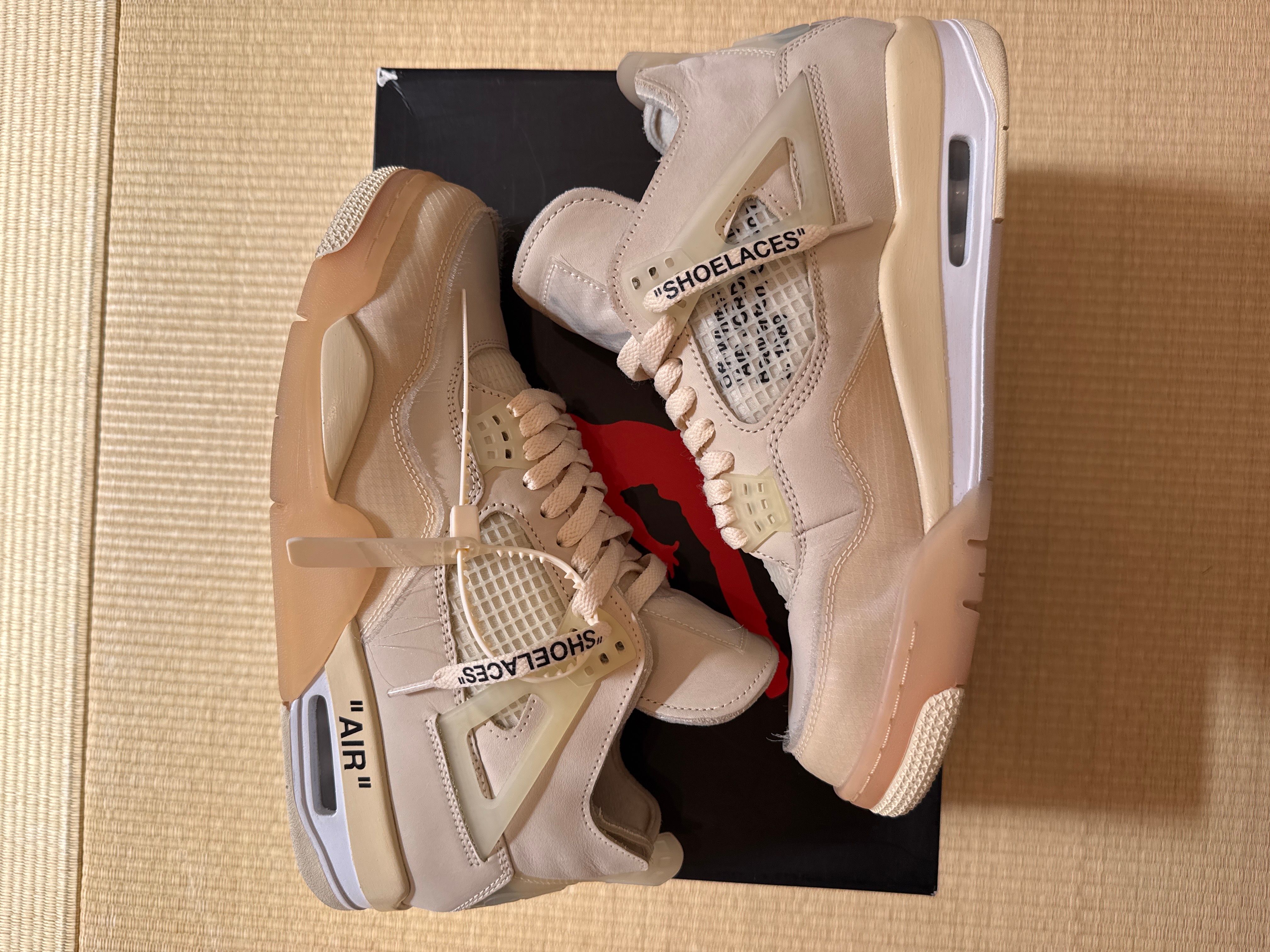 Off-White × Nike Women's Air Jordan 4 SP "Sail"