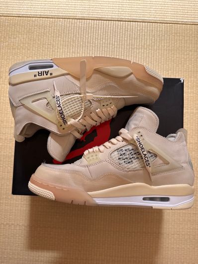 Off-White × Nike Women's Air Jordan 4 SP "Sail"