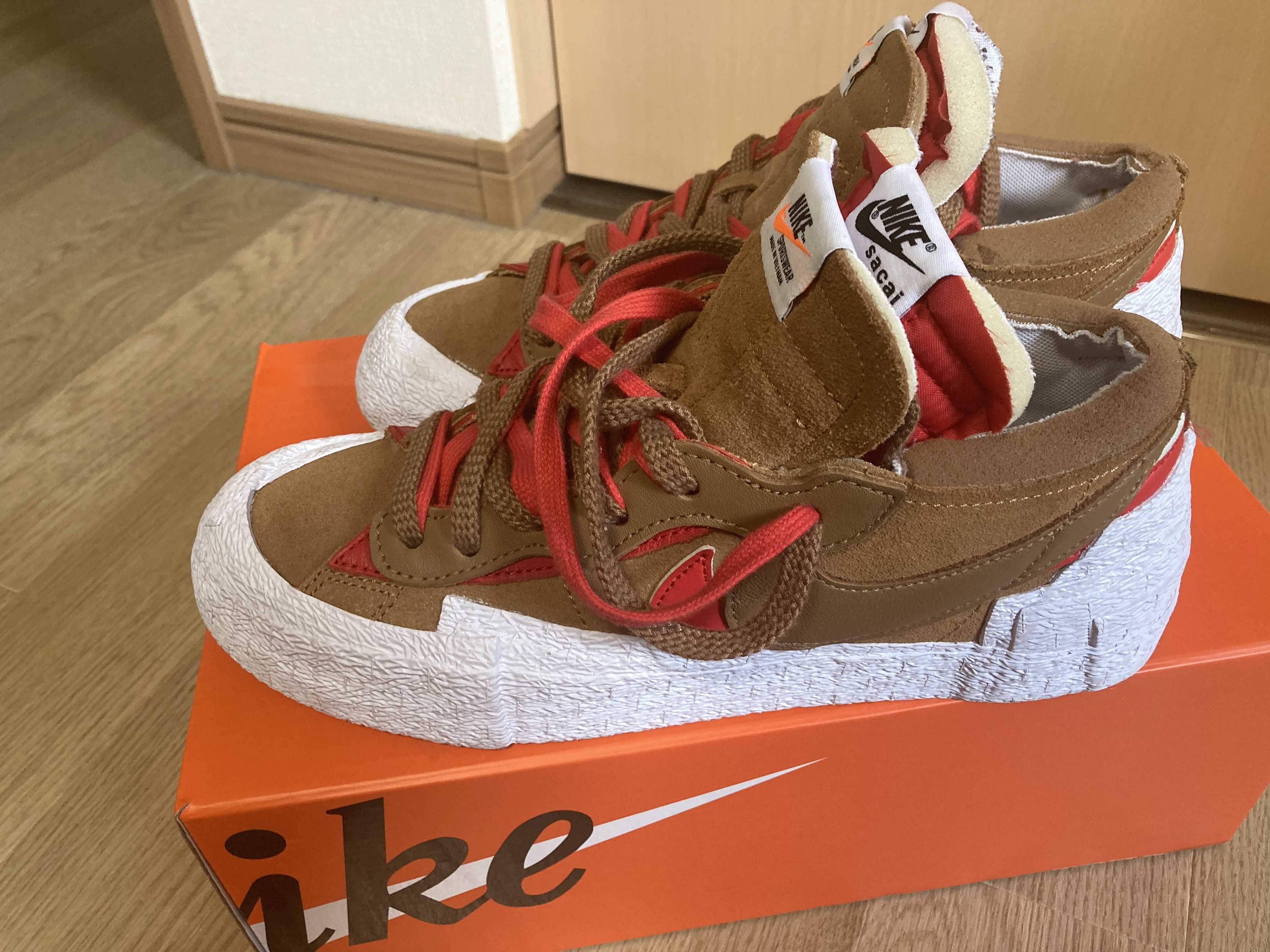 SACAI × NIKE BLAZER LOW "BRITISH TAN"