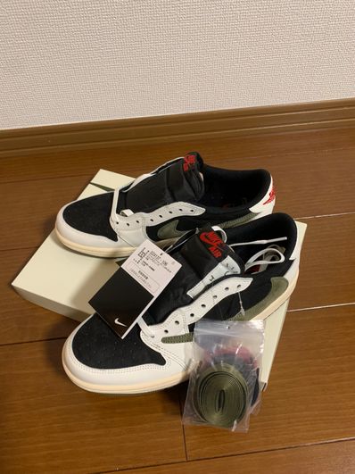 Travis Scott × Nike Women's Air Jordan 1 Low OG "Medium Olive"