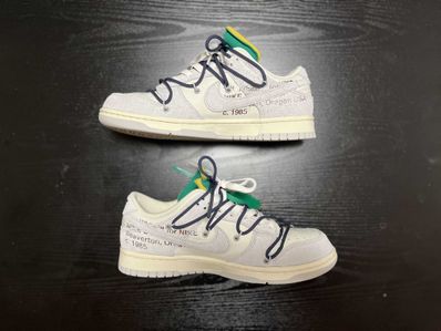 Off-White × Nike Dunk Low "Sail/Neutral Grey/Gridiron"