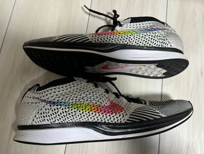 Nike Flyknit Racer Be True "White/Multi Color/Black"