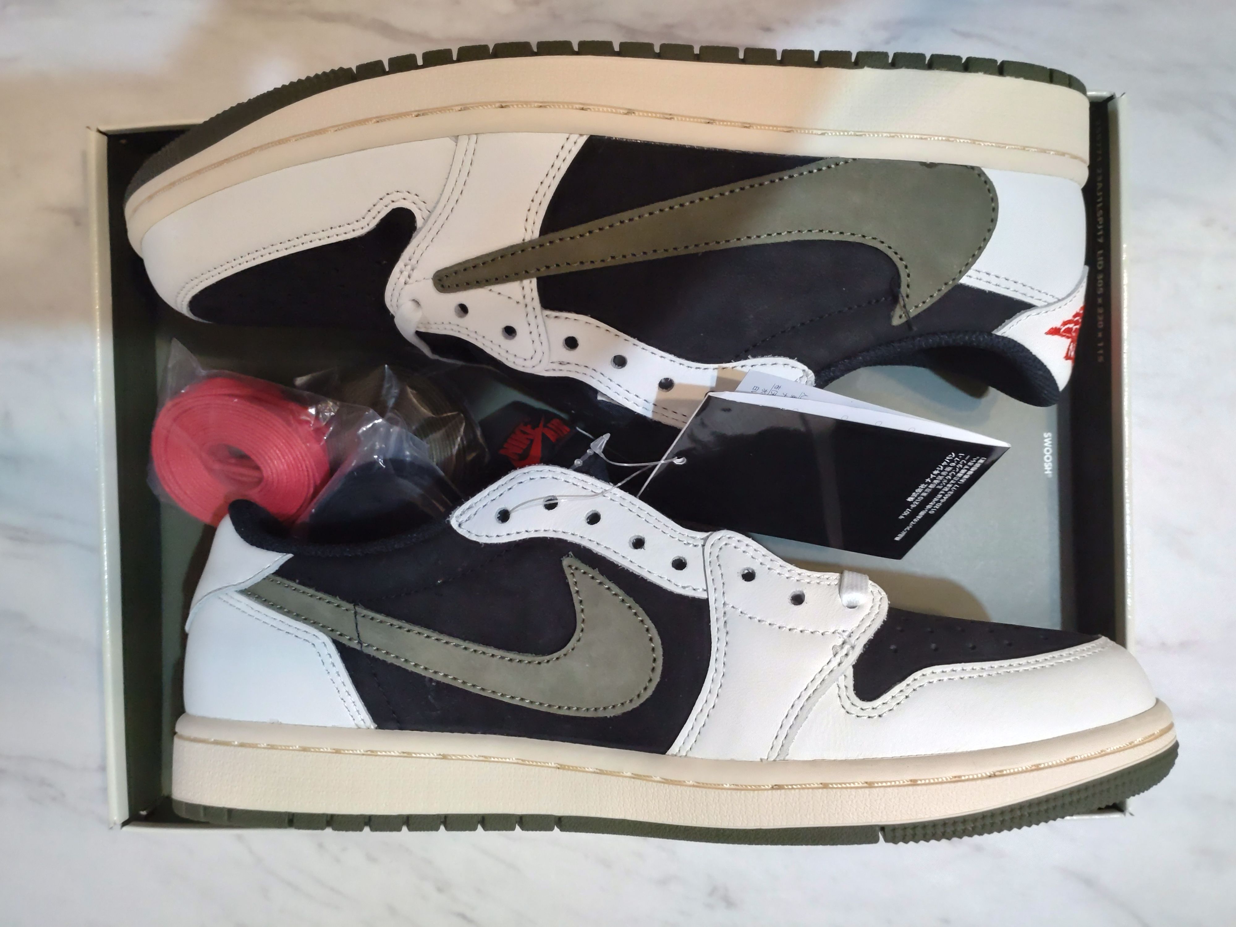 Travis Scott × Nike Women's Air Jordan 1 Low OG "Medium Olive"