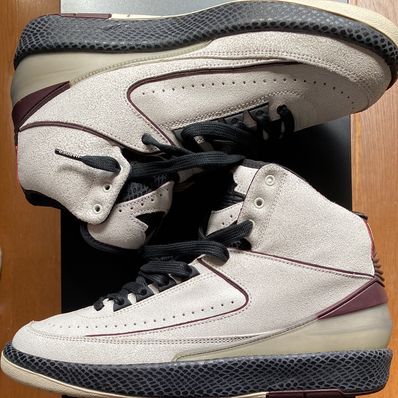 A Ma Maniere × Nike Air Jordan 2 "Airness/Sail and Burgundy"