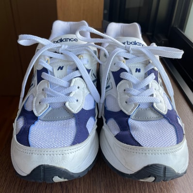 New Balance 992 Made in USA "White Navy"