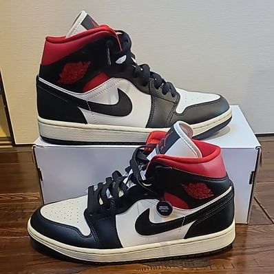 Nike Women's Air Jordan 1 Mid "Black/Gym Red"