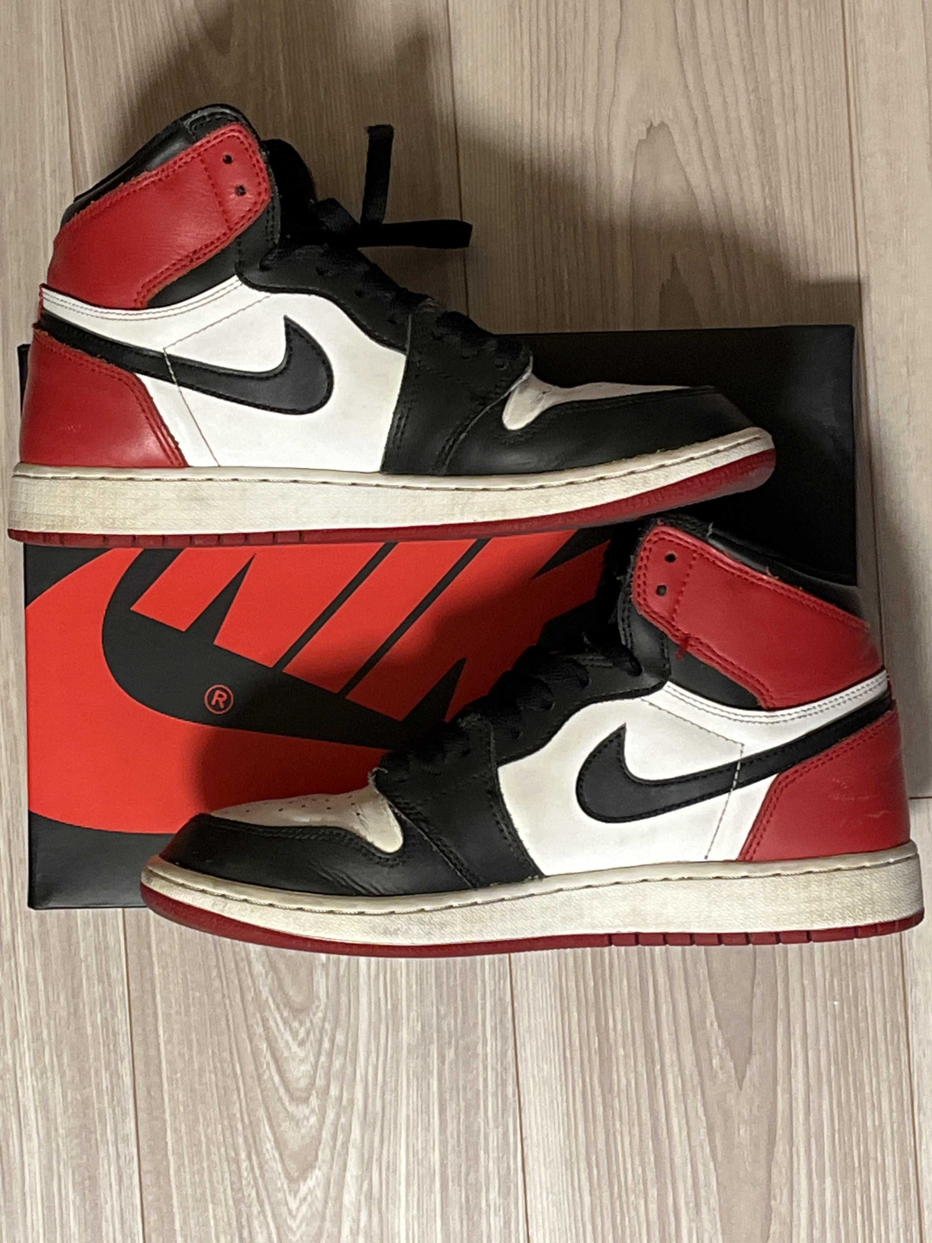 Nike Air Jordan 1 Retro High Black Toe (2016) (GS)