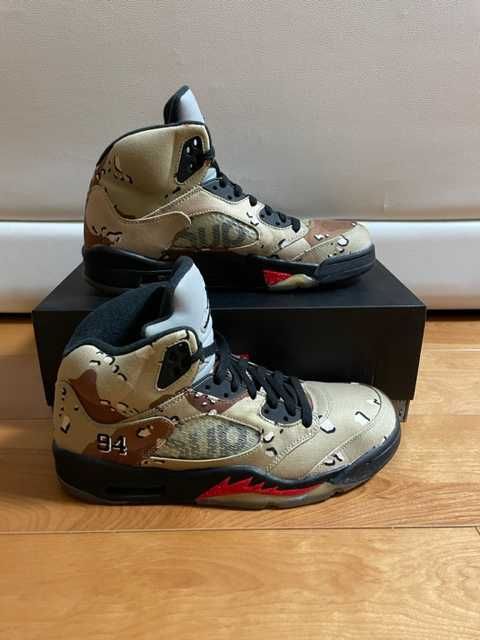 Supreme × Nike Air Jordan 5 Retro "Desert Camo"