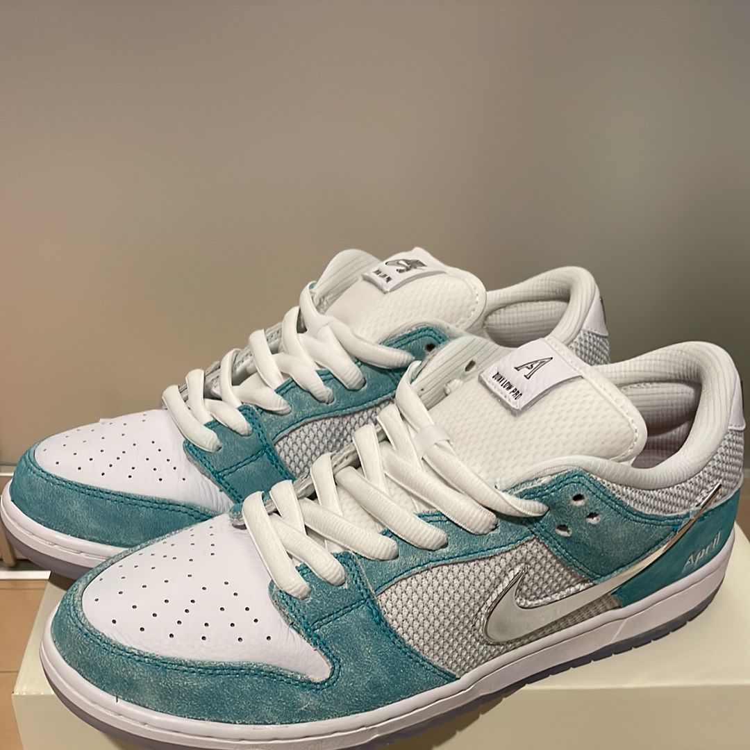 APRIL SKATEBOARDS × Nike SB Dunk Low Pro QS "White and Multi-Color"