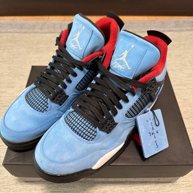 Travis Scott × Nike Air Jordan 4 Retro Cactus Jack "University Blue"