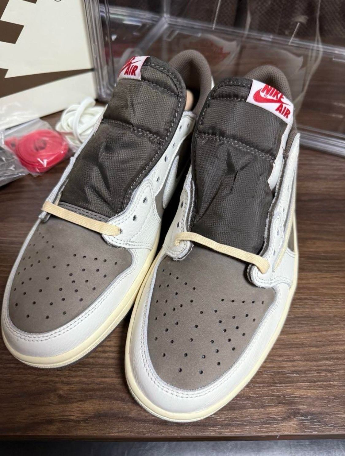 Travis Scott × Nike Air Jordan 1 Low OG SP "Reverse Mocha/Sail and Ridgerock"