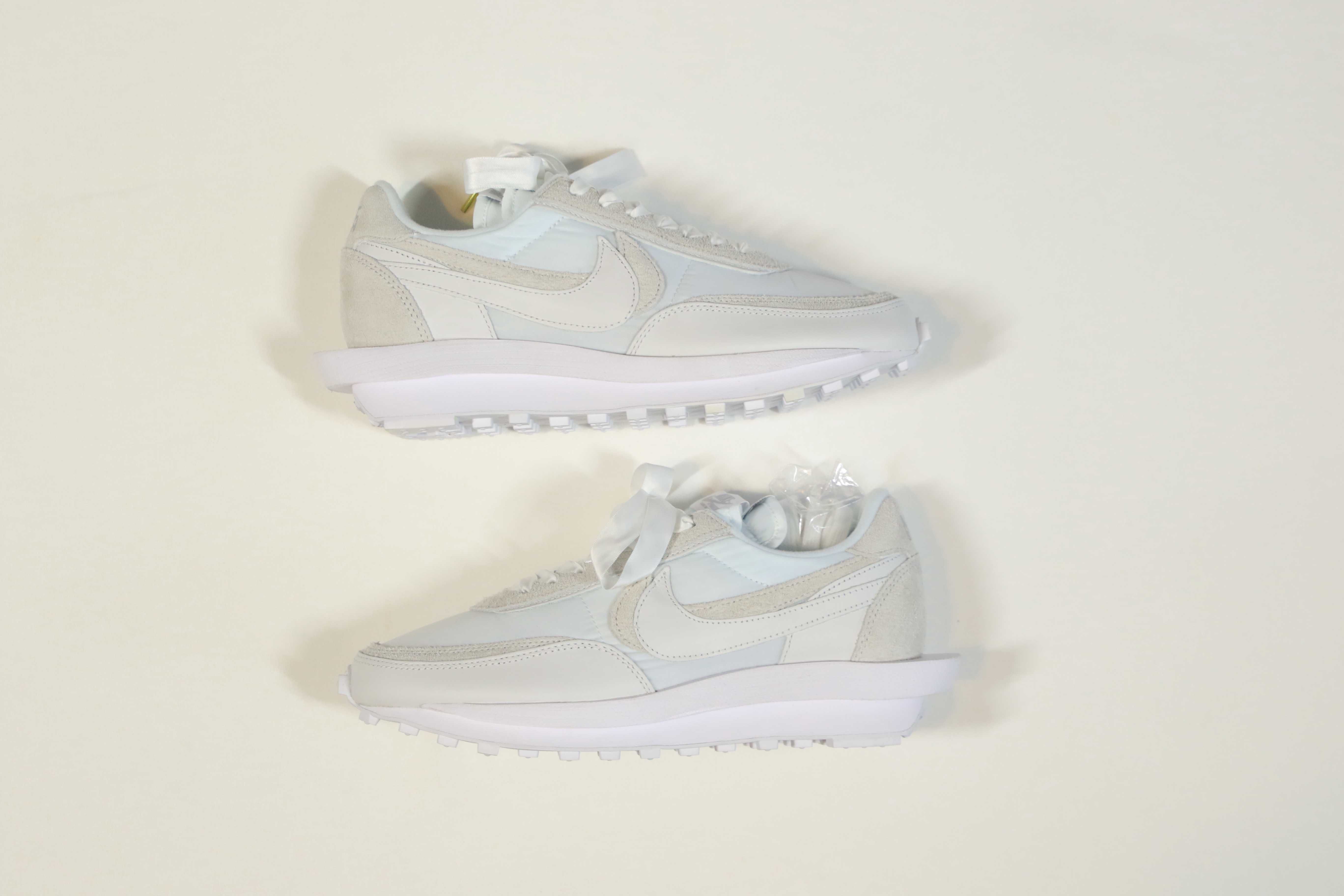 sacai × Nike LDV Waffle "Triple White"