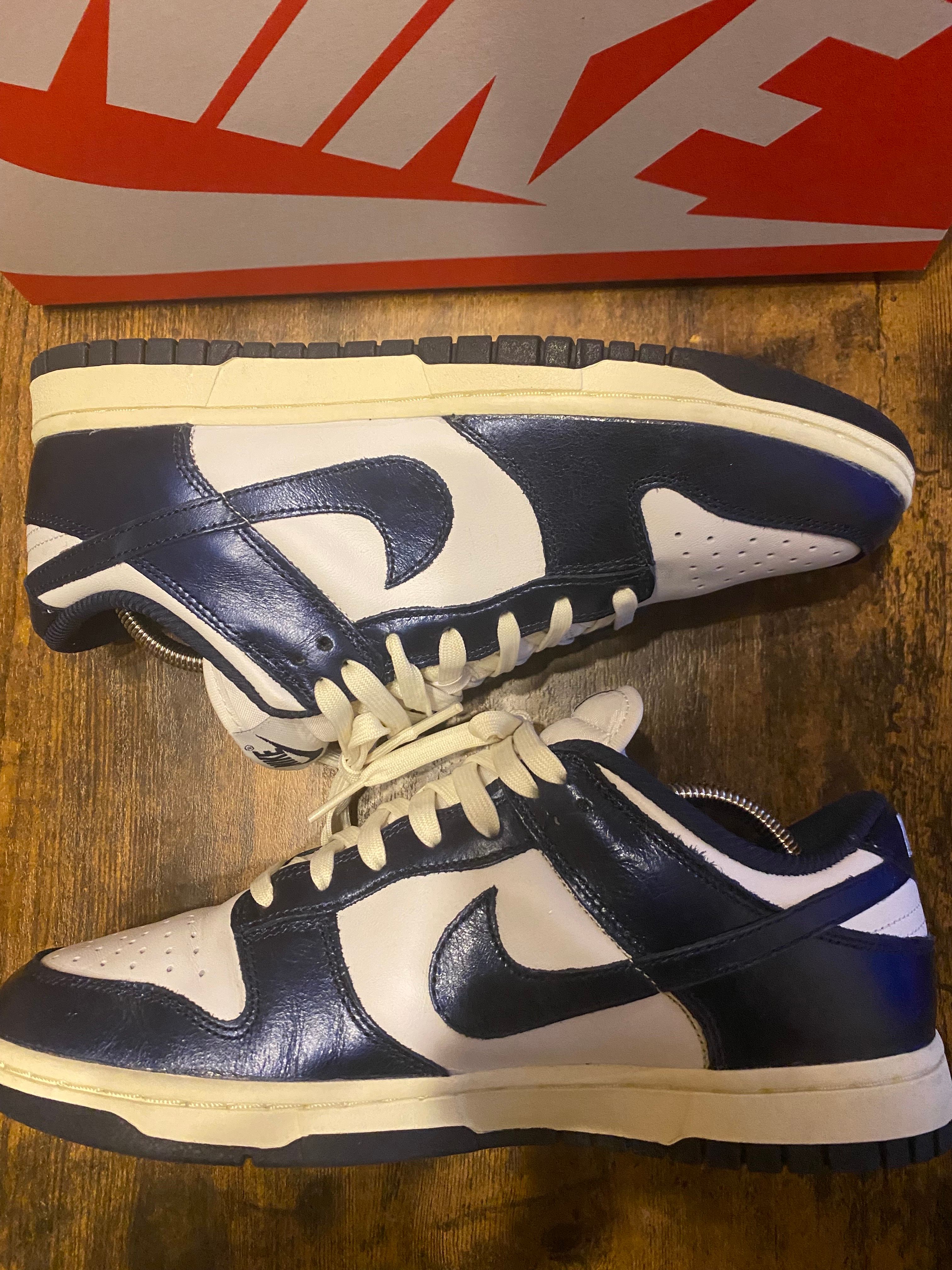 Nike Women's Dunk Low PRM "Midnight Navy and White"