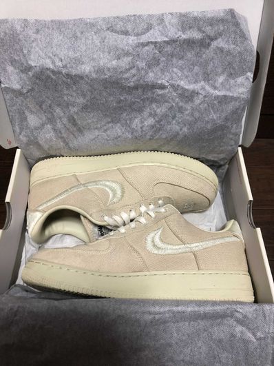Stussy × Nike Air Force 1 Low "Fossil Stone"