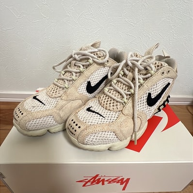 Stussy × Nike Air Zoom Spiridon CG 2 "Fossil/Black"