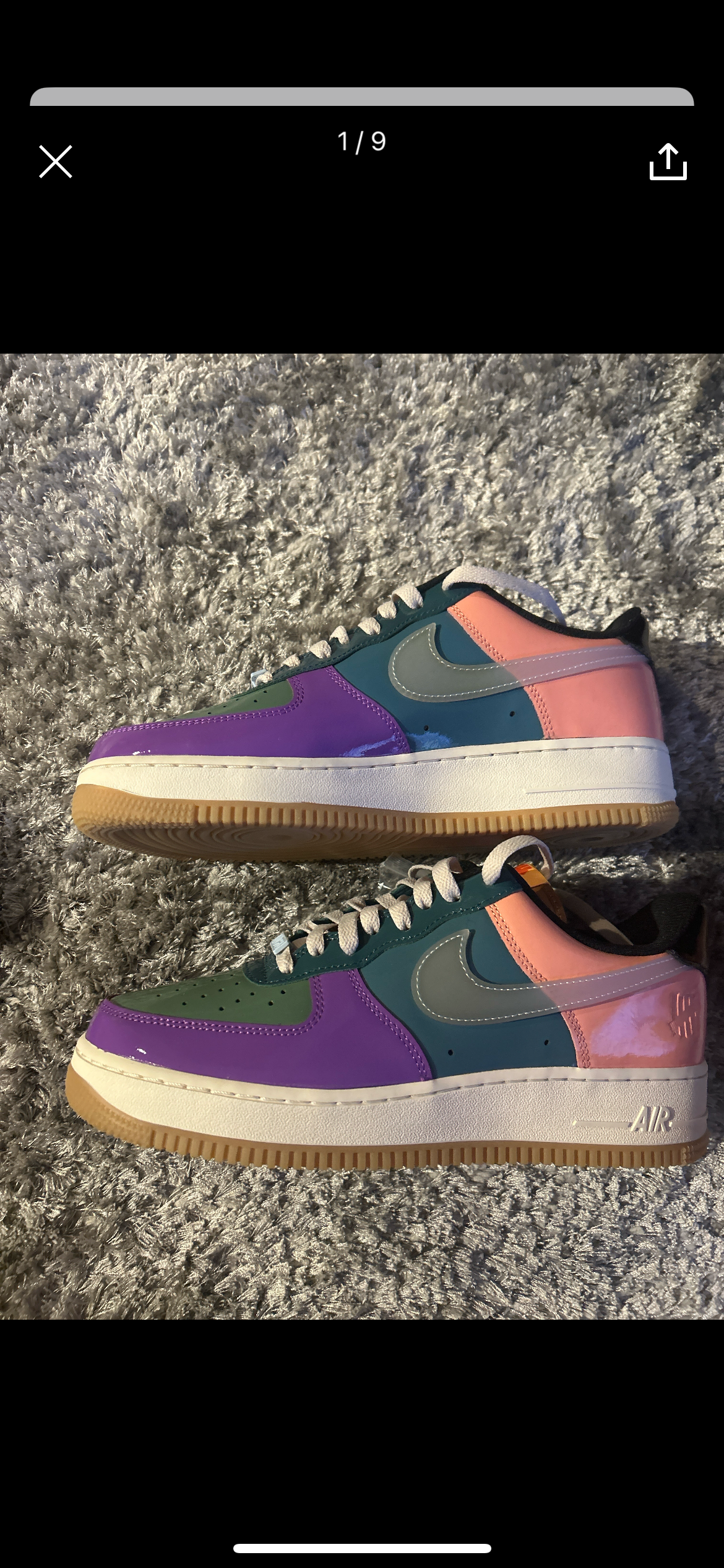 UNDEFEATED × Nike Air Force 1 Low SP "Wild Berry"
