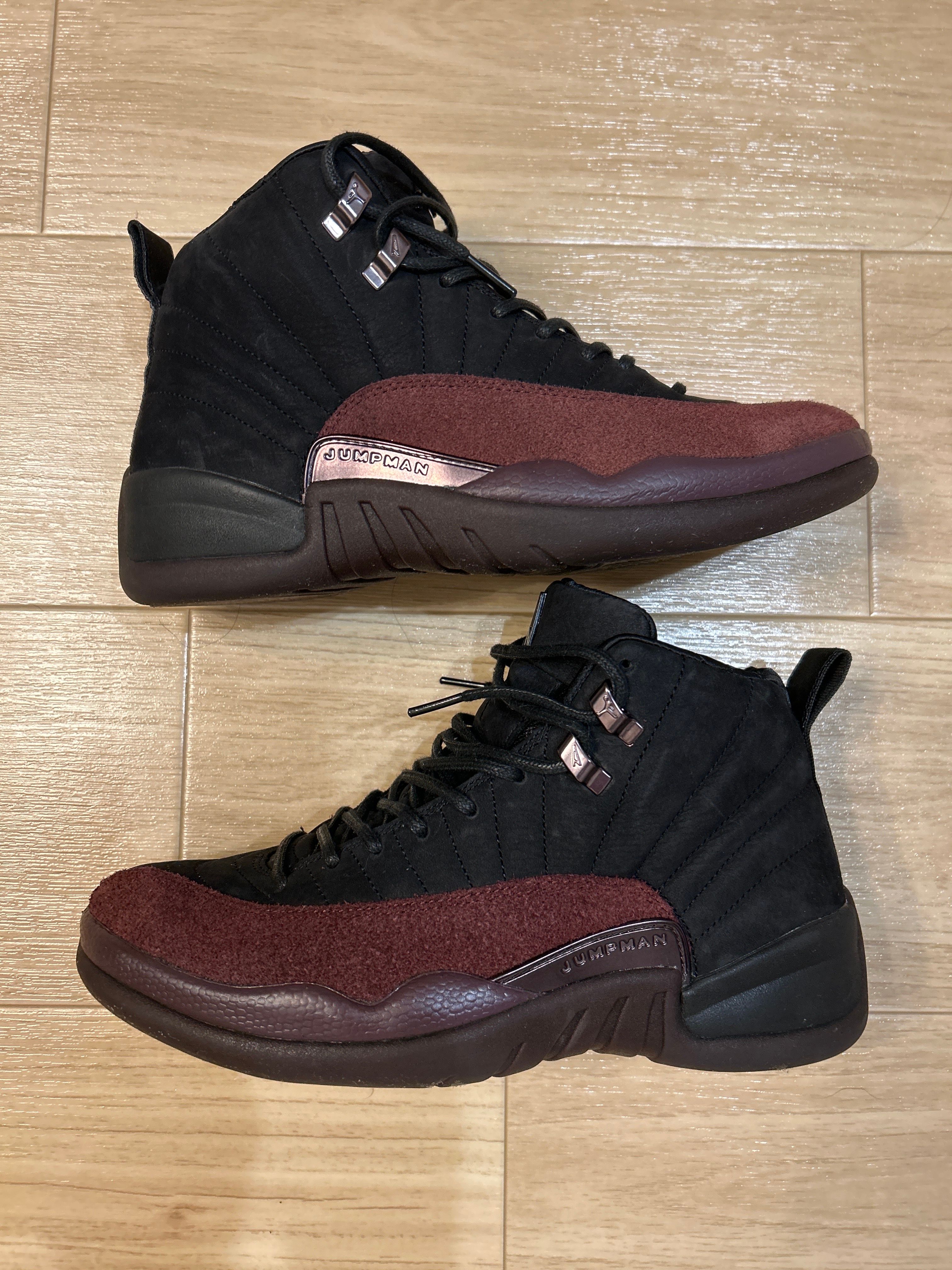A Ma Maniere × Nike Women's Air Jordan 12 "Black and Burgundy Crush"