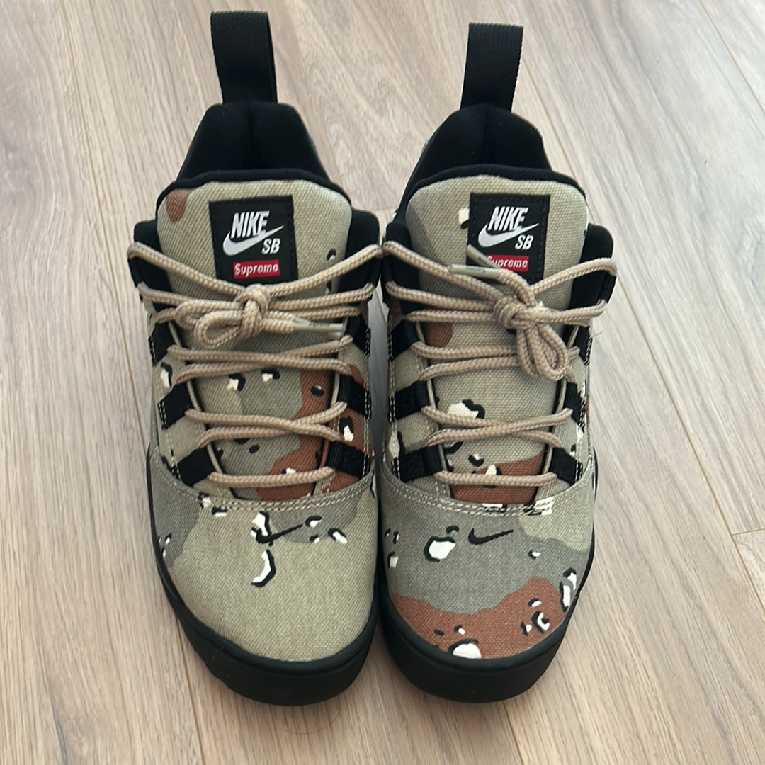 シュプリーム × ナイキ SB ダーウィン ロー "デザートカモ"