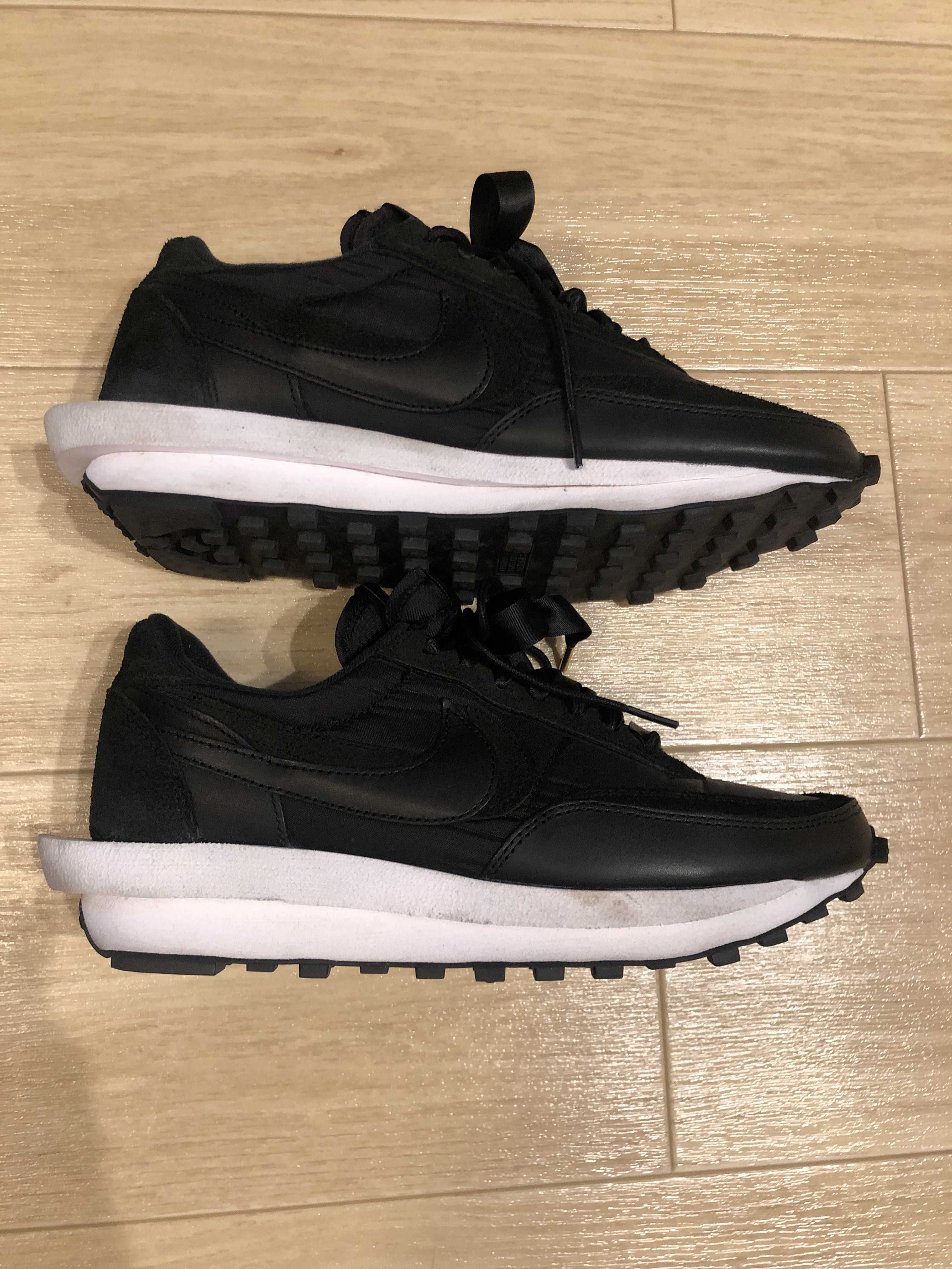 sacai × Nike LDV Waffle "Triple Black"