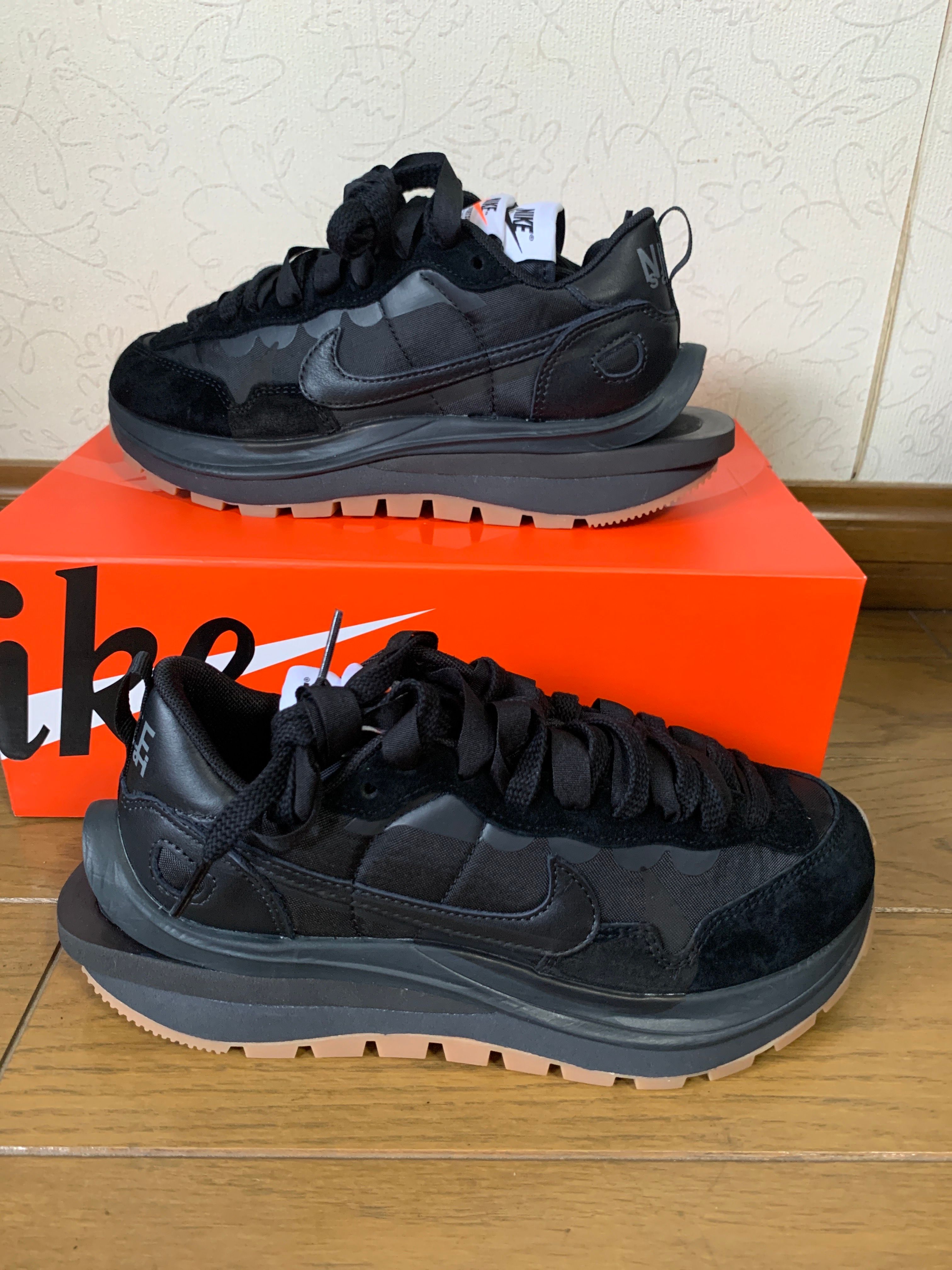 sacai × Nike VaporWaffle "Black Gum"