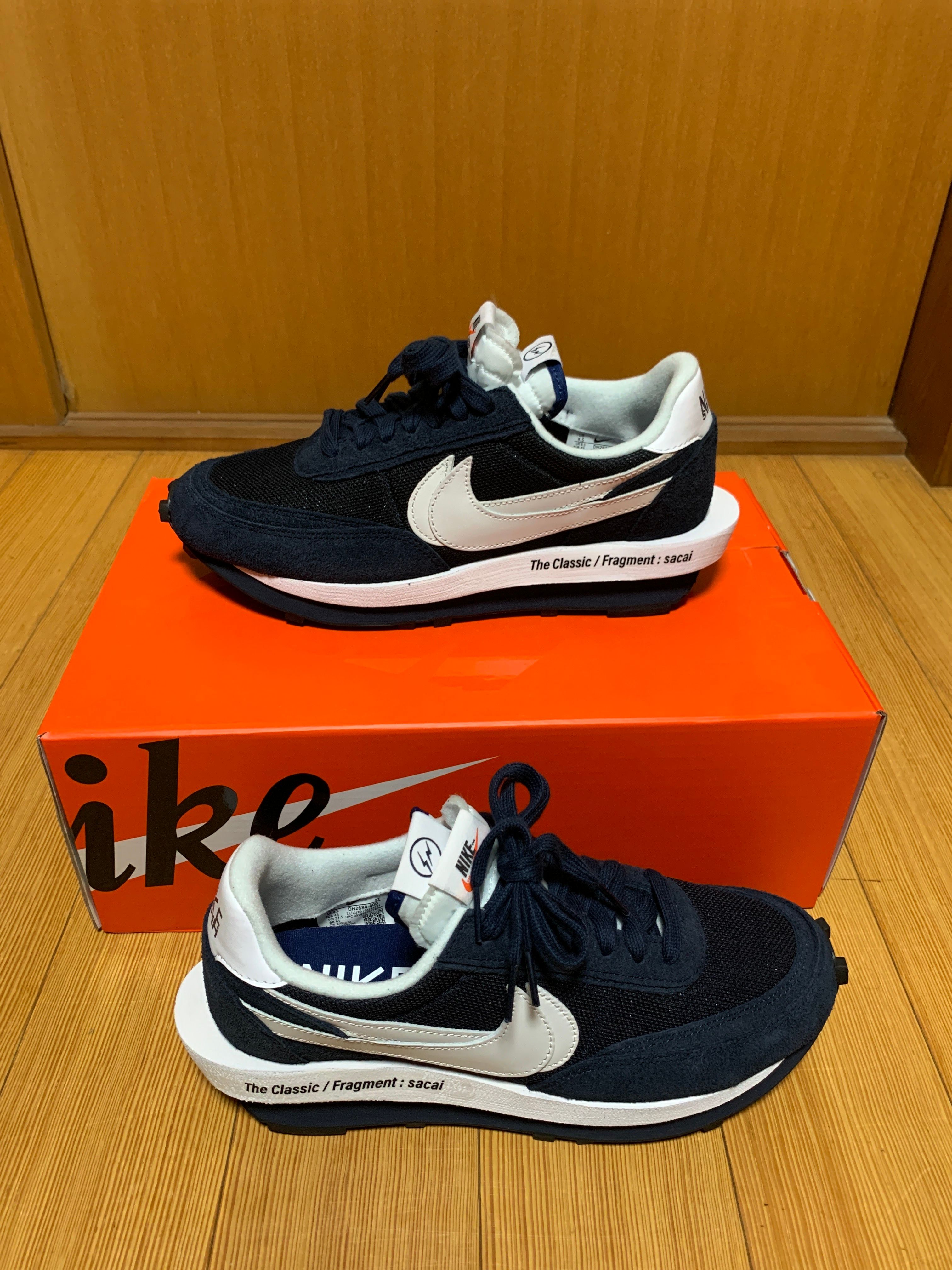 Fragment × sacai × Nike LD Waffle "Blackended Blue"