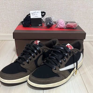 Travis Scott × Nike Air Jordan 1 Low OG SP-T "Black/Dark Mocha"