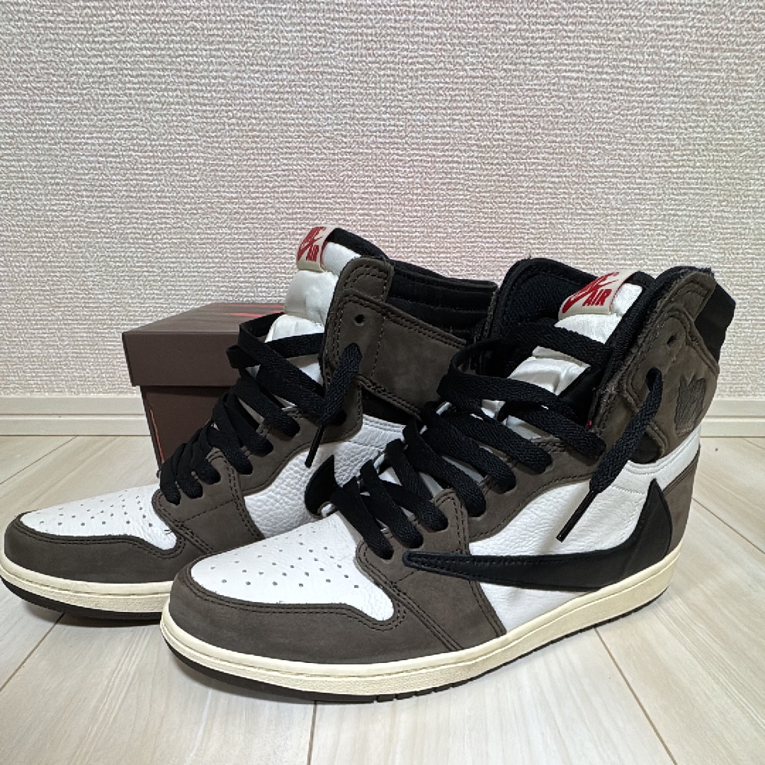Travis Scott × Nike Air Jordan 1 Retro High OG TS SP "Sail/Dark Mocha"