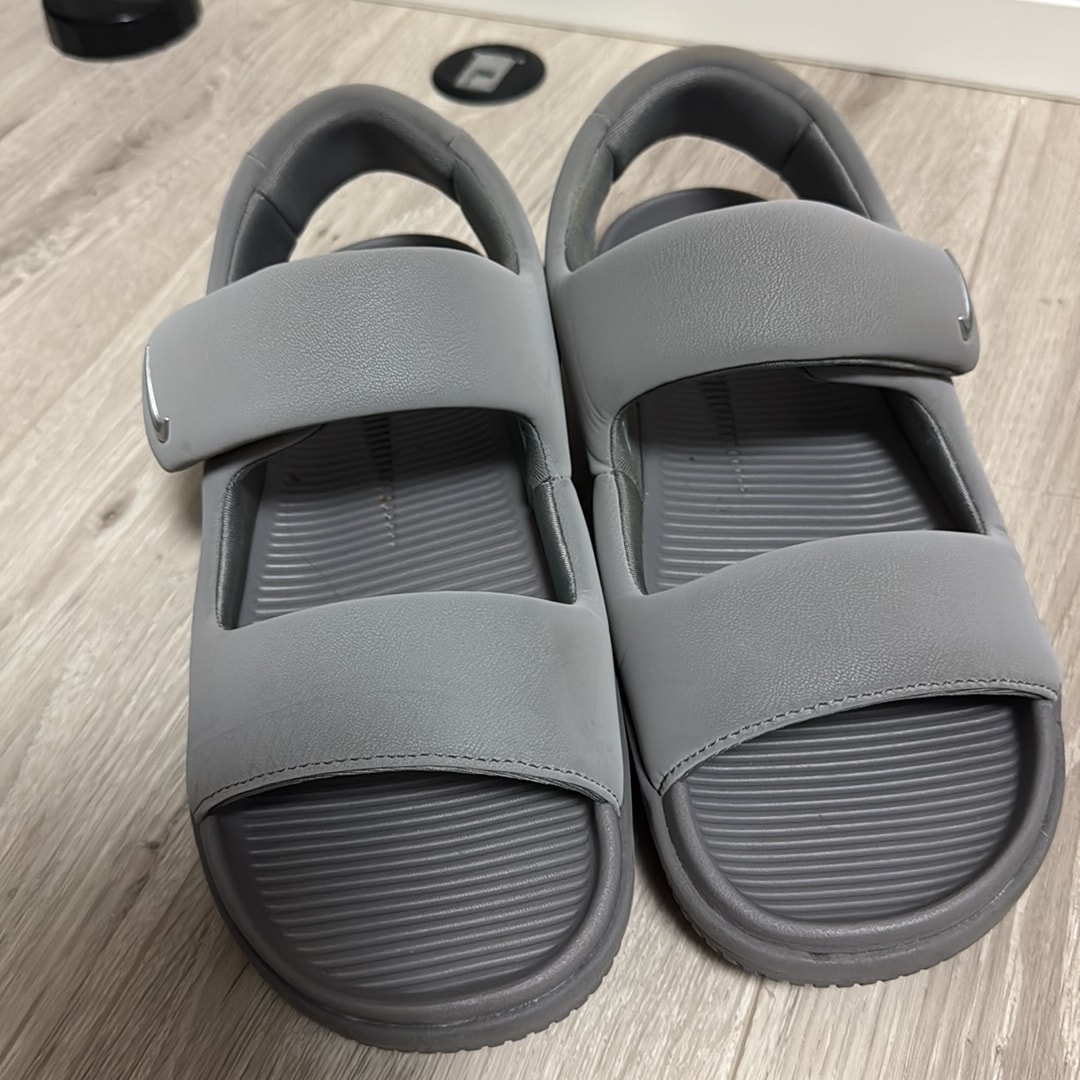 Nike Calm Sandal "Flat Pewter/Metallic Silver"