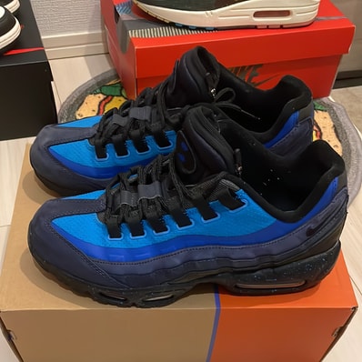 Stash × Nike Air Max 95 "Black and Harbor Blue" (2024)