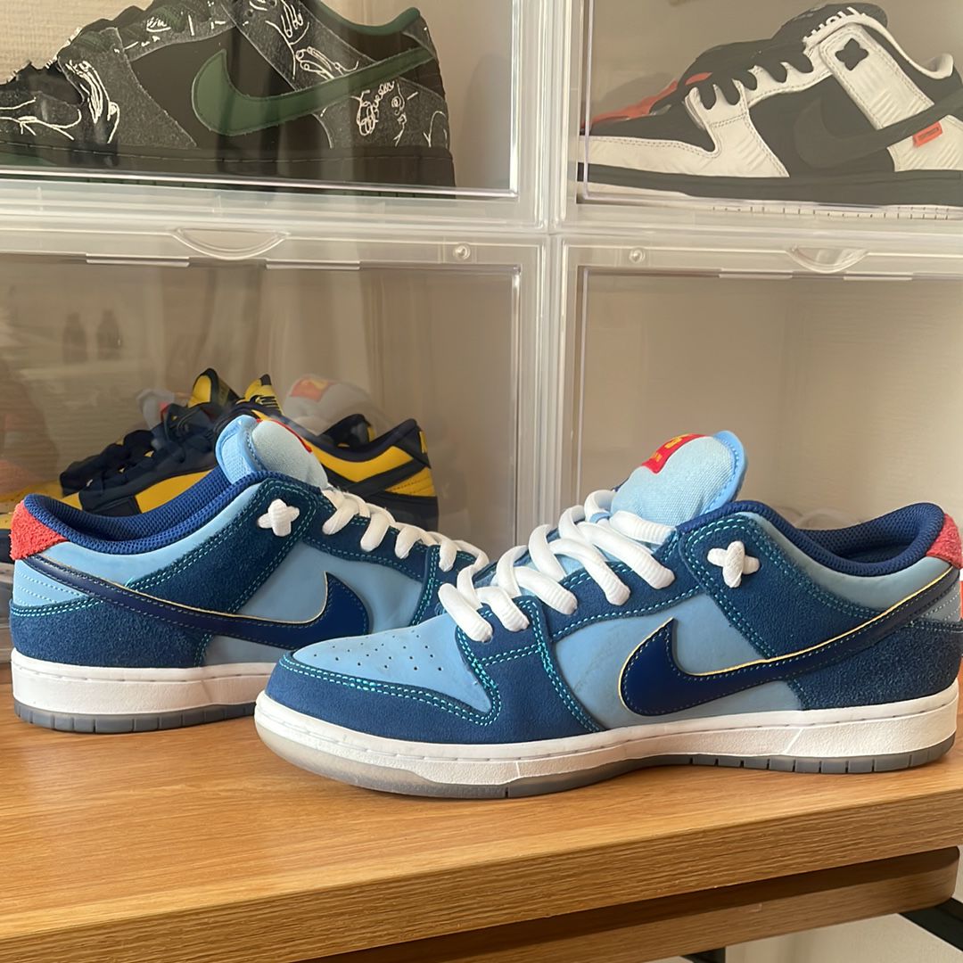 Why So Sad? × Nike SB Dunk Low "Coastal Blue/Speed Yellow-University Red"