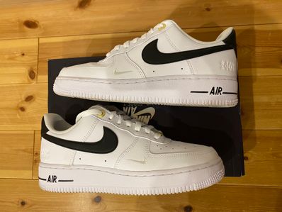 Nike Air Force 1 Low '07 LV8 40th Anniversary "Black/White-Metallic Gold"